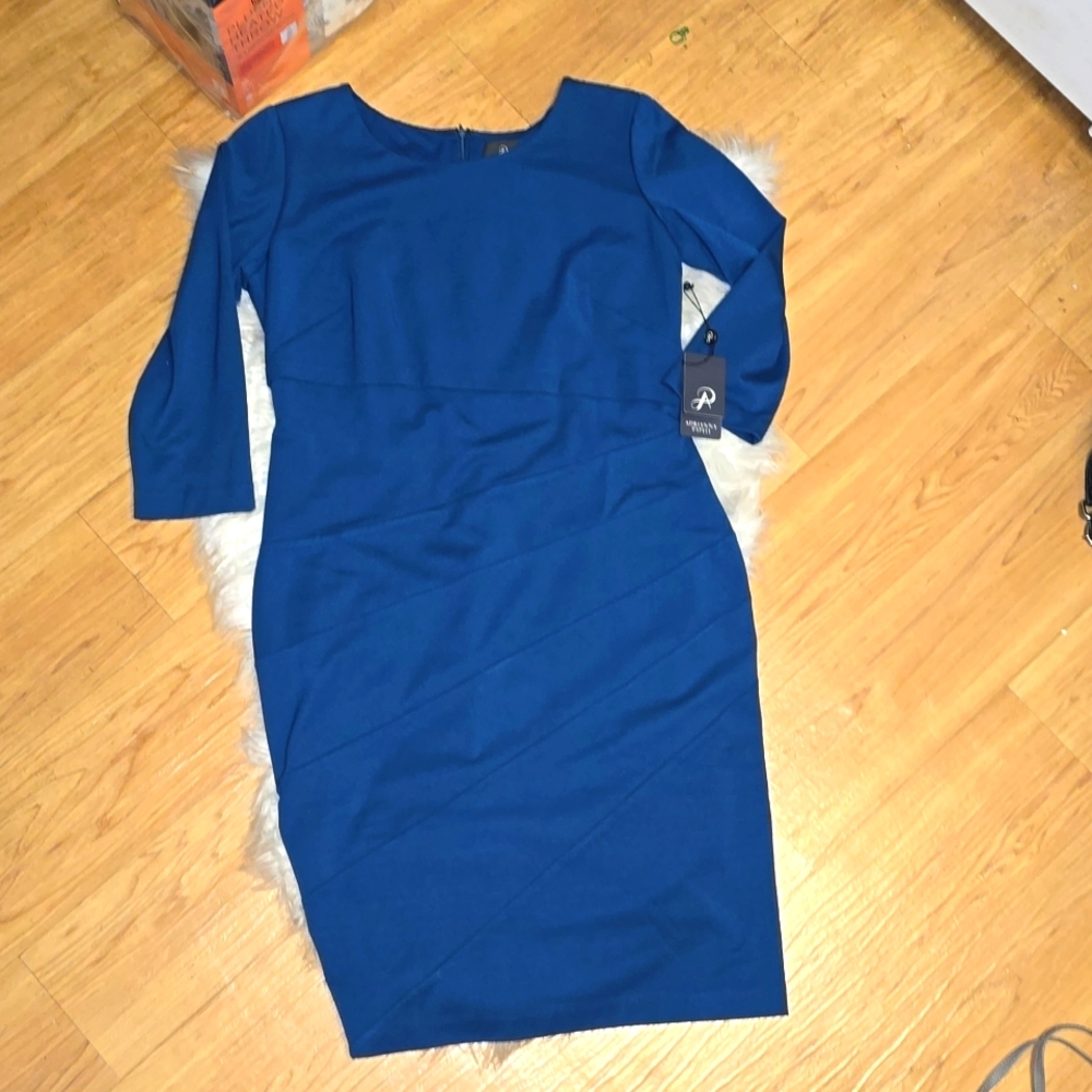 Adrianna Papell Blue Mini Dress